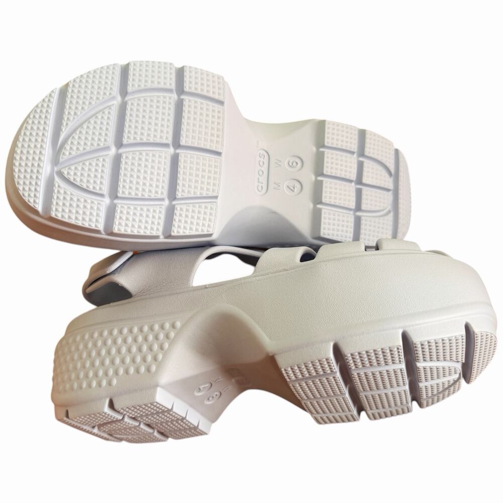 Crocs Stomp Fisherman Platform Sandals Pale Blue Womens Lightweight Size W6 / M4 - Picture 2 of 5